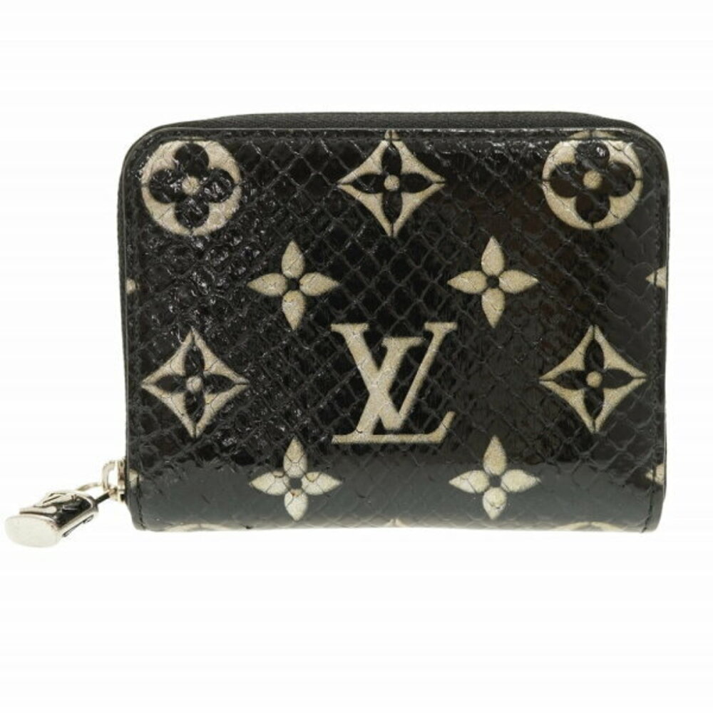 Louis Vuitton Zippy Coin Wallet black python case LV